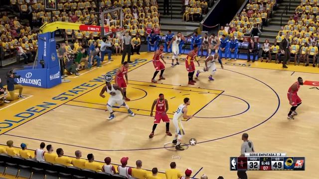 NBA 2K16 First Round Game 5 Warriors @ Rockets 125/98 Oracle Arena , California смотреть онлайн