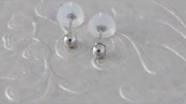 Golden Essentials 14 K Solid White Gold 3 mm High Polished Ball Studs by Golden Choice смотреть онлайн