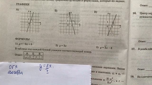ОгэАлгебра (6-14 задания)1 вариант смотреть онлайн