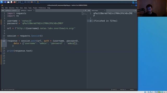 SQL Injection | Natas: OverTheWire (Level 14) смотреть онлайн