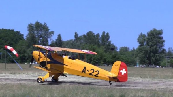 Bücker Fly-In Rangsdorf 2023 - Bücker Bü131 APM -  HB-UUM