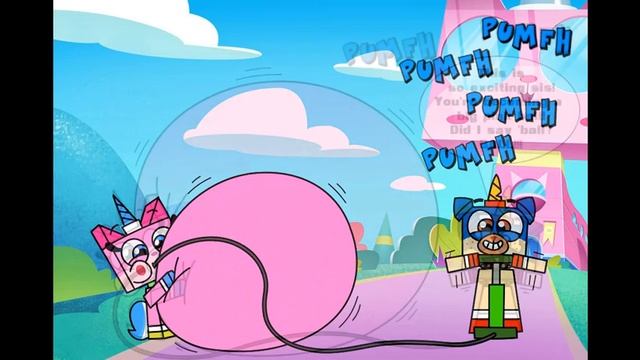 Whatever Parade Floats Your Boat Unikitty Belly Inflation With Sound Effects