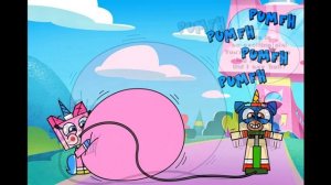 Whatever parade floats your boat Unikitty Belly Inflation with Sound Effects