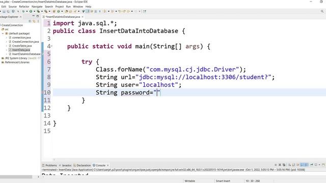 #9 Java JDBC | Java Database Connectivity | JDBC Insert data into Table смотреть онлайн