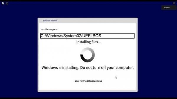Симулятор установки Windows 10 в Roblox