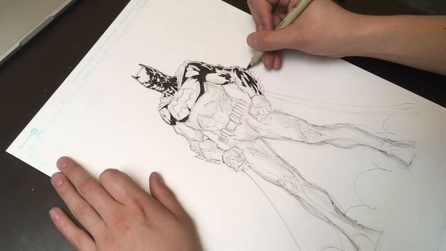 How to Draw Batman (Comic Book Style) Step by Step - Pencil, Ink, and Colors смотреть онлайн