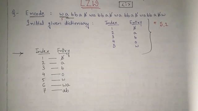 17. LZW ENCODING example: Dictionary Coding in Data Compression | LZW coding in image processing смотреть онлайн