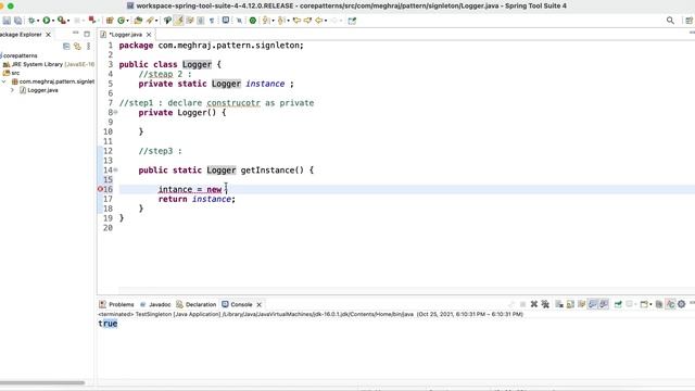Singleton Design Pattern (Lazy Initialization) смотреть онлайн
