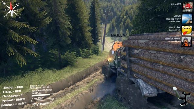 SpinTires карта Сосновый бор Steam подвёл 3 смотреть онлайн