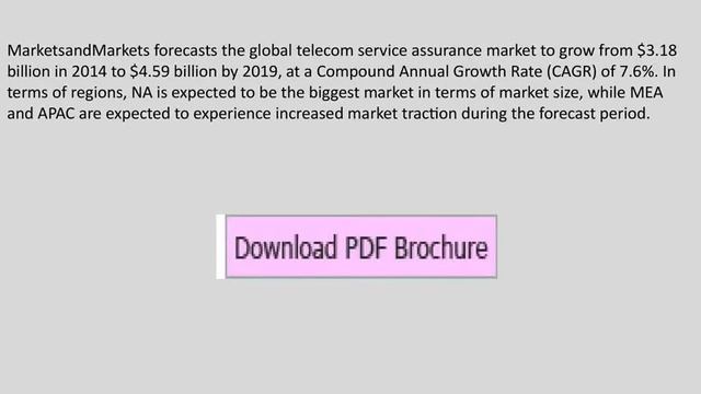 Telecom Service Assurance Market worth $4.59 Billion by 2019 смотреть онлайн
