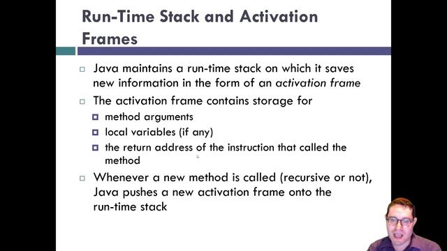 Recursion Runtime Stack смотреть онлайн