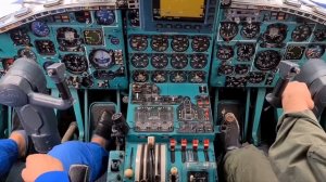 Ан-22 АНТЕЙ. Уникальное видео из кабины экипажа и рассказ о самолете. Рейс Лейпциг-Париж.