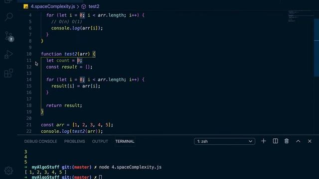 4. Big O notation (Space complexity) смотреть онлайн