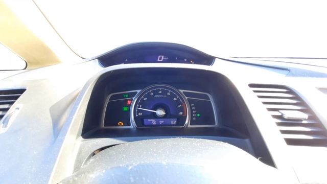 Honda Civic 4D, замер расхода топлива, рабочего и нерабочего лямбда-зонда. смотреть онлайн