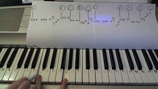 Jingle Bells- Piano Lesson (EASY) Todd Downing смотреть онлайн