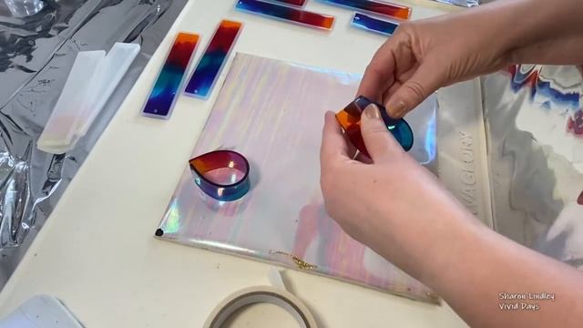 258 - Epoxy Resin Art - Tie Dye Suncatchers Version 2 & New Style with Book Marks - Love this Combo смотреть онлайн