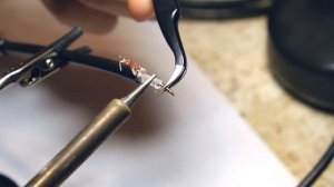 Обжим SMA разъема на кабеле RG58A/U