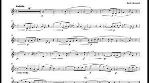 Bach/Gounod - Ave Maria - backing track for trumpet Bb