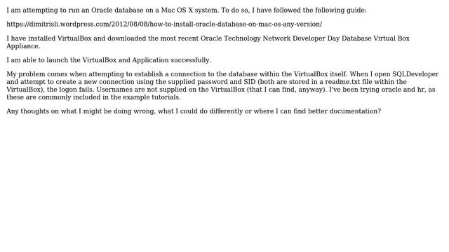 DevOps & SysAdmins: How to find database connection information for Oracle on VirtualBox? смотреть онлайн