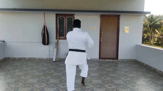 Sai Shotokan Karate Kata 9 Bassai Dai Salem SANKARAN смотреть онлайн