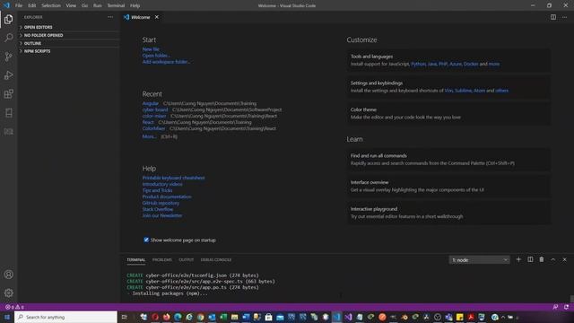 Create Angular project in Visual Studio Code смотреть онлайн