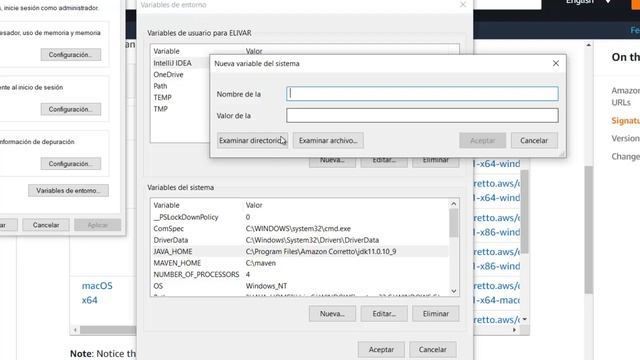 Descargar e instalar el JDK de Java versión 11 y configurar la variable de entorno en Windows 10 смотреть онлайн
