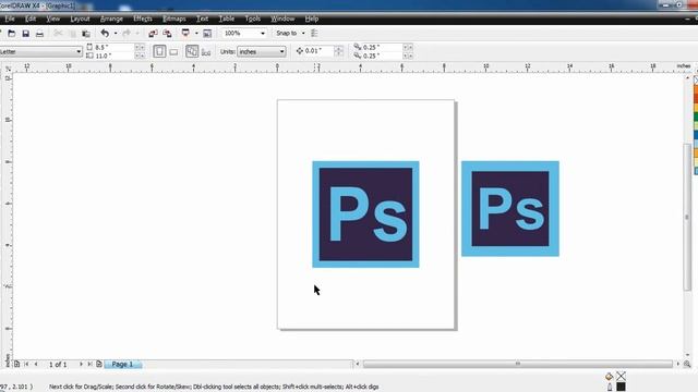 Corel Draw Series|6| Photoshop Logo, Color Palatte details смотреть онлайн