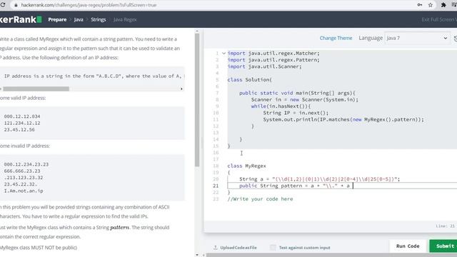 21. Java Regex | Java | HackerRank Solutions смотреть онлайн