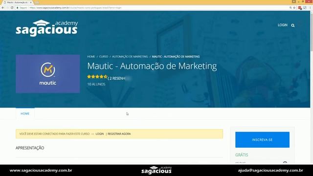 Curso de Mautic - Passo 00 - Abertura / Apresentação (consulte o curso atualizado) смотреть онлайн