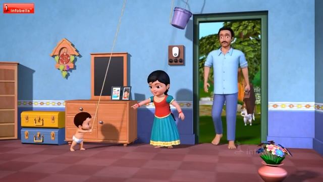 ஐந்து கோழி குஞ்சுகள் - Number Song & much more | Tamil Rhymes for Children | Infobells смотреть онлайн