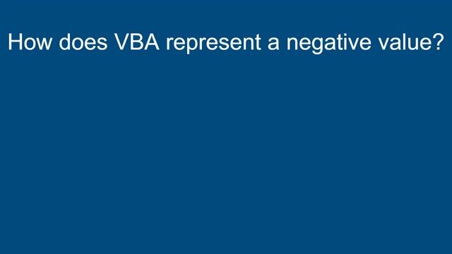 Variables in VBA смотреть онлайн