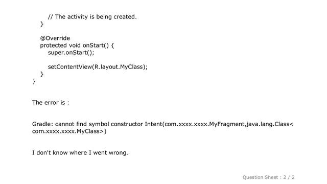Android : Android Intent Cannot resolve constructor смотреть онлайн