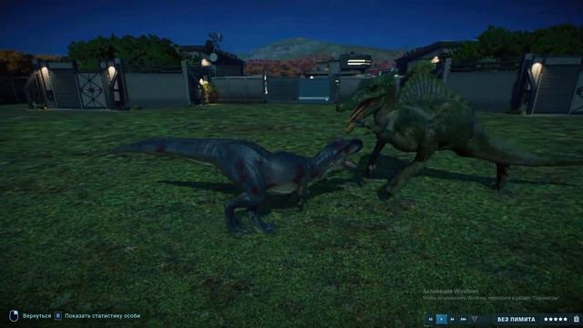 спинозавр vs динозавров (Jurassic World Evolution 2) смотреть онлайн