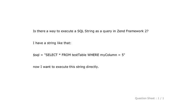 MySQL : How to run raw SQL Query with Zend Framework 2 смотреть онлайн