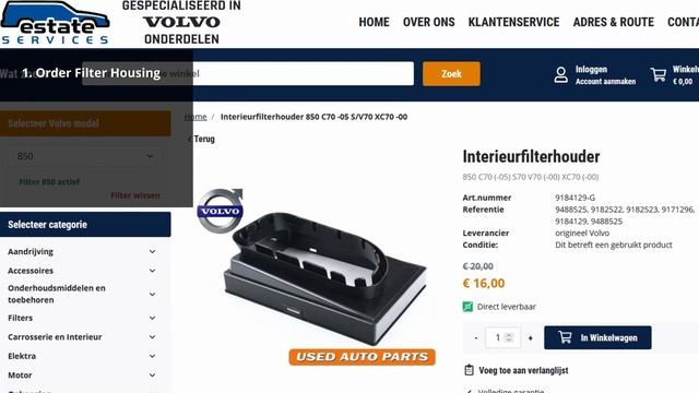 How To Install Cabin Air Filter Volvo 850 QUICK DIY