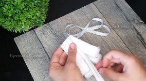 Галстук брошь, быстро просто и красиво!!! Галстук для девочки в школу, галстук из репсовой ленты.