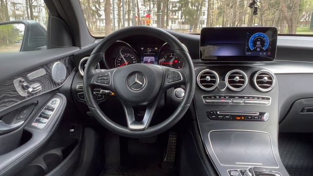 Автозапуск Мерседес GLC Запуск со штатного ключа и телефона. смотреть онлайн