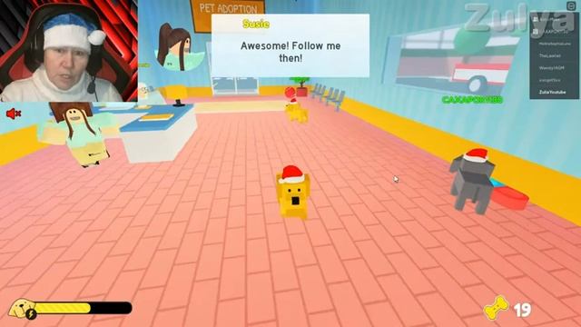 История питомцев в Роблоксе! Собаки нашли свою добрую хозяйку в виде бабки! Roblox Pet Story смотреть онлайн