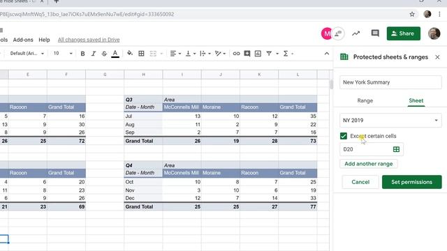 Google Sheets - Protect, Customize, and Hide Sheets | Multiple Users смотреть онлайн