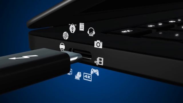 Thunderbolt™ 3 —  самое быстрое универсальное подключение