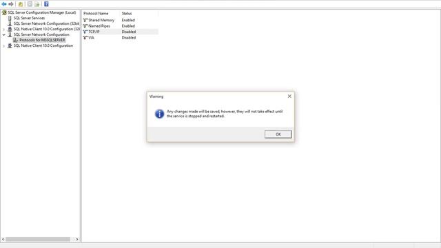 Microsoft SQL server 2008 Enable Protocols смотреть онлайн