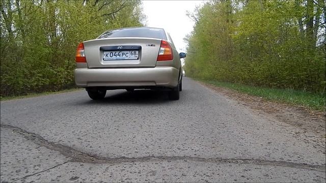 Хендэ Акцент GT с прямоточным выхлопом FOX смотреть онлайн