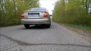 Хендэ Акцент GT с прямоточным выхлопом FOX