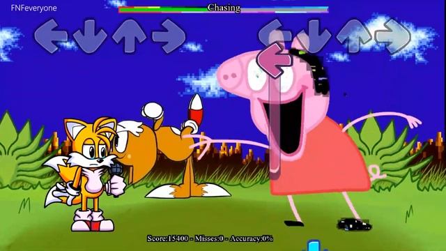 FNF Peppa ALL PHASES Vs Tails exe Sings Chasing Song | Tails.Exe V2 FNF Mods - Friday Night Funkin' смотреть онлайн