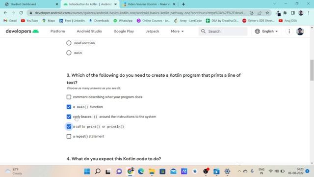 QUIZ-1 | UNIT-1 | SMARTINTERNZ ANDROID INTERNSHIP смотреть онлайн
