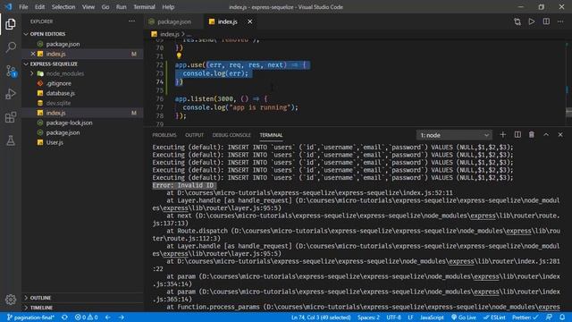 Error Handling in Express смотреть онлайн
