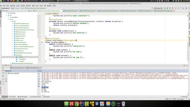Java EE 55: CDI 12: Interceptors смотреть онлайн