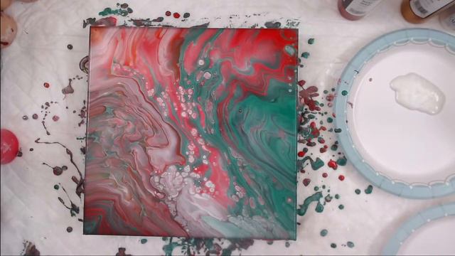 12 Days Of Pouring Day 8 | Acrylic Pouring | LIVE Giveaway | 4 years on YouTube смотреть онлайн
