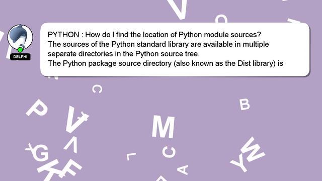 PYTHON : How do I find the location of Python module sources? смотреть онлайн