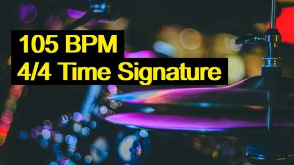 105 BPM - 4/4 Drum Loop ( 30 MINUTES Drum LOOP! Perfect for METRONOME. )